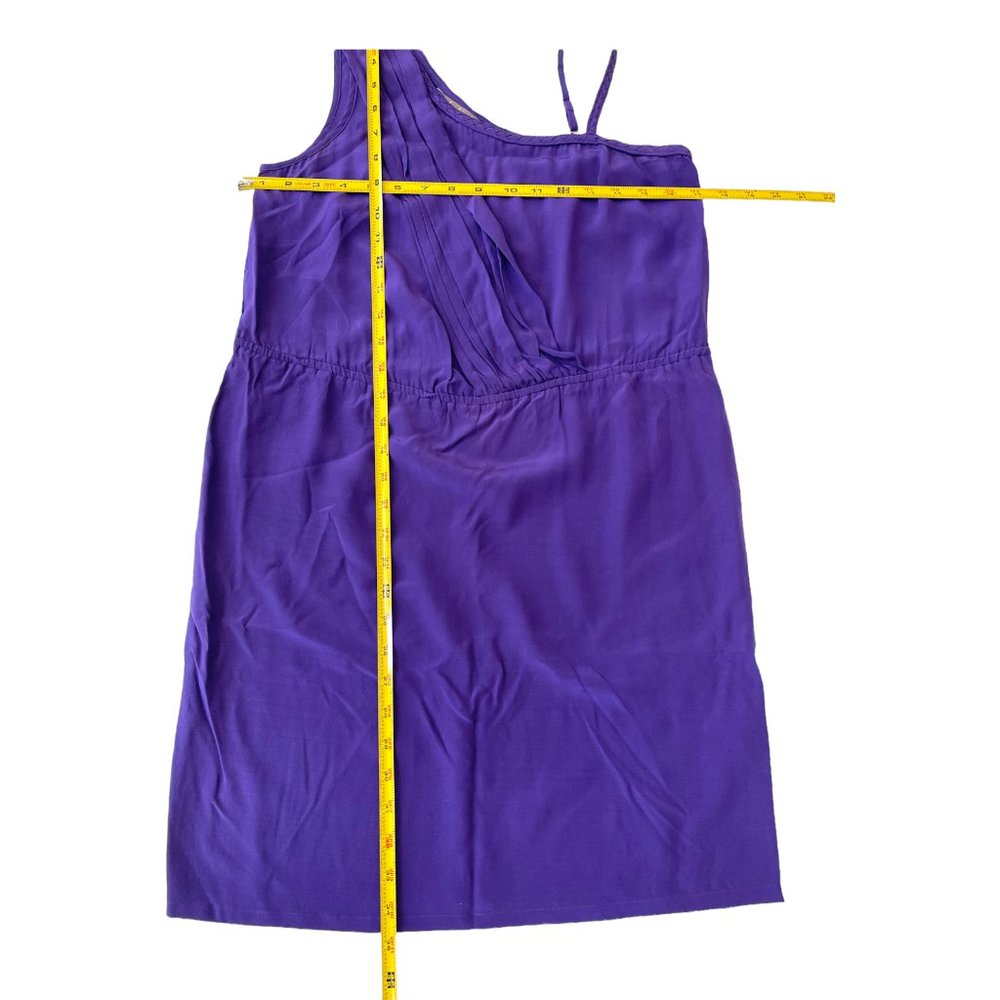 Charlie Jade - One Spaghetti Strap Asymmetrical Silk Dress Women's Size … - Picture 6 of 7